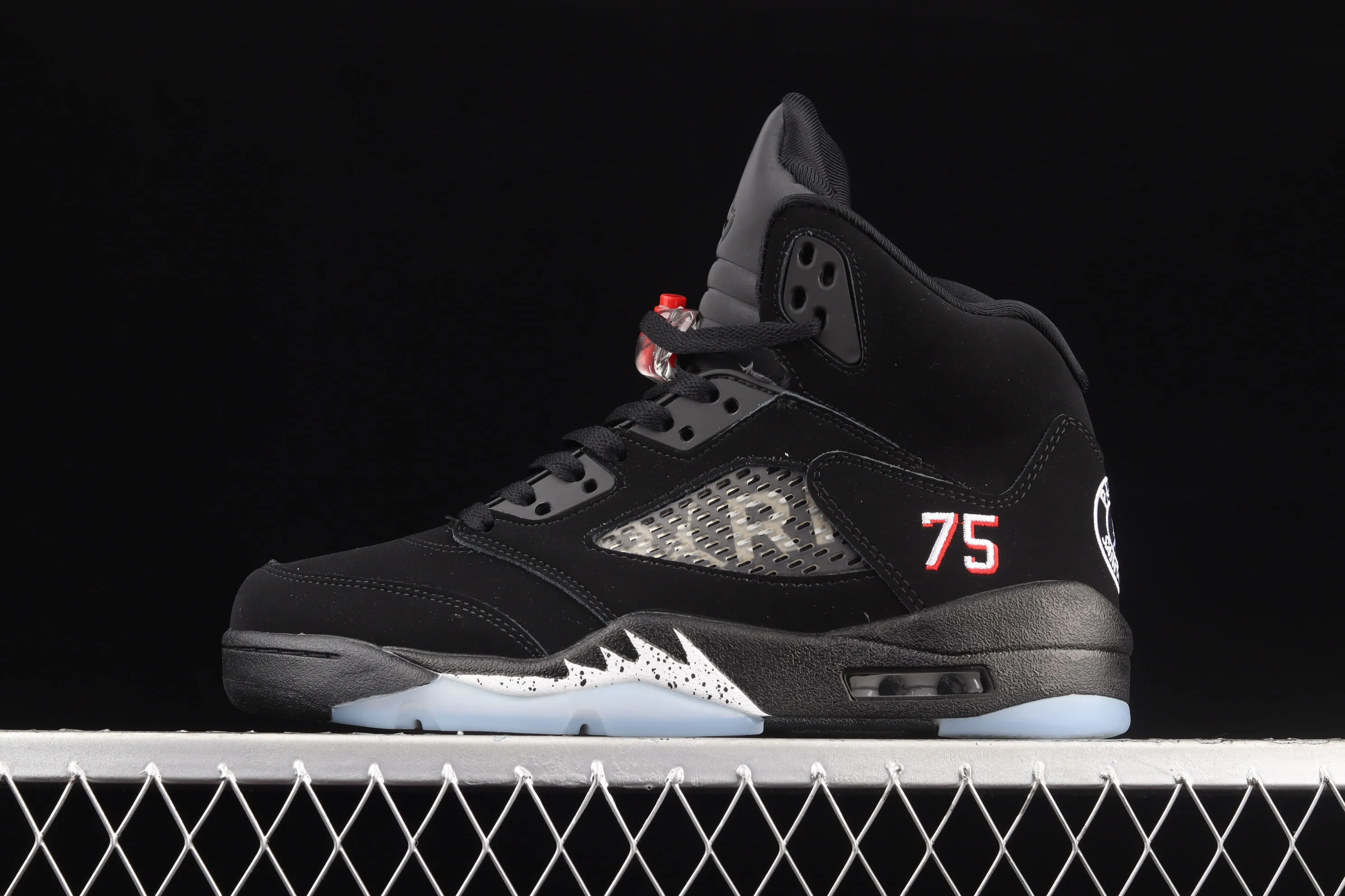 All categories Air Jordan Jordan series basketball shoes Air Jordan 5 G version Air Jordan 5 OG "Black Metallic" AJ5 Joe 5 black silver AV9175-001